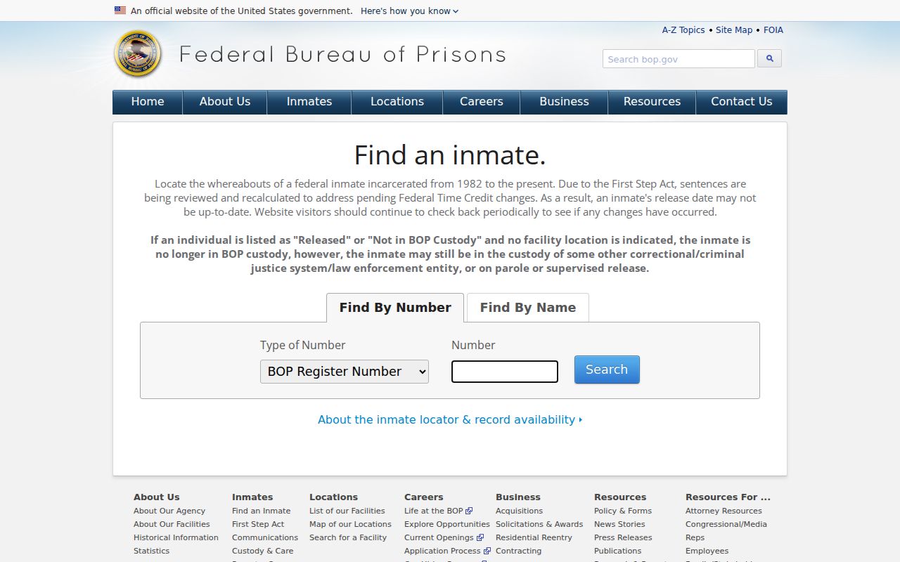 Williamson County arrest lookup federal inmate locator